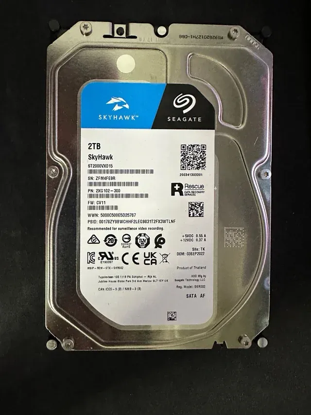 Disco Duro Seagate SkyHawk 2TB 3.5" #M4FE9R
