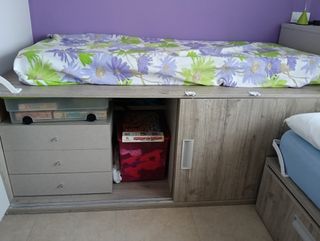 Cama nido juvenil con almacenaje (urge vender)
