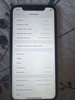 iPhone XR nero Batteria al 77%