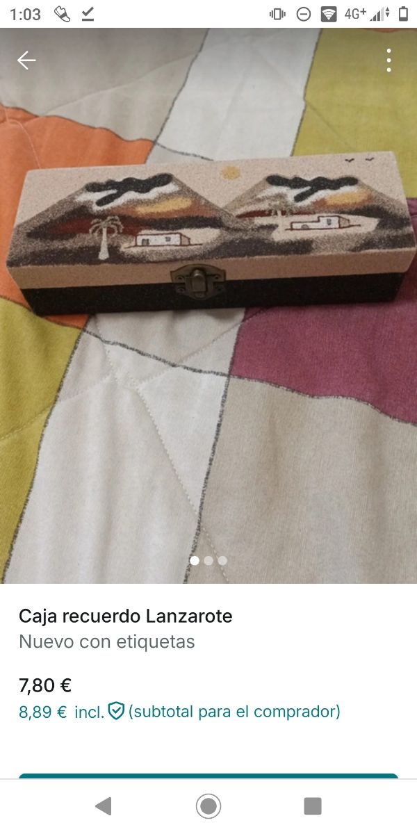 Caja Recuerdo Lanzarote Artesanal