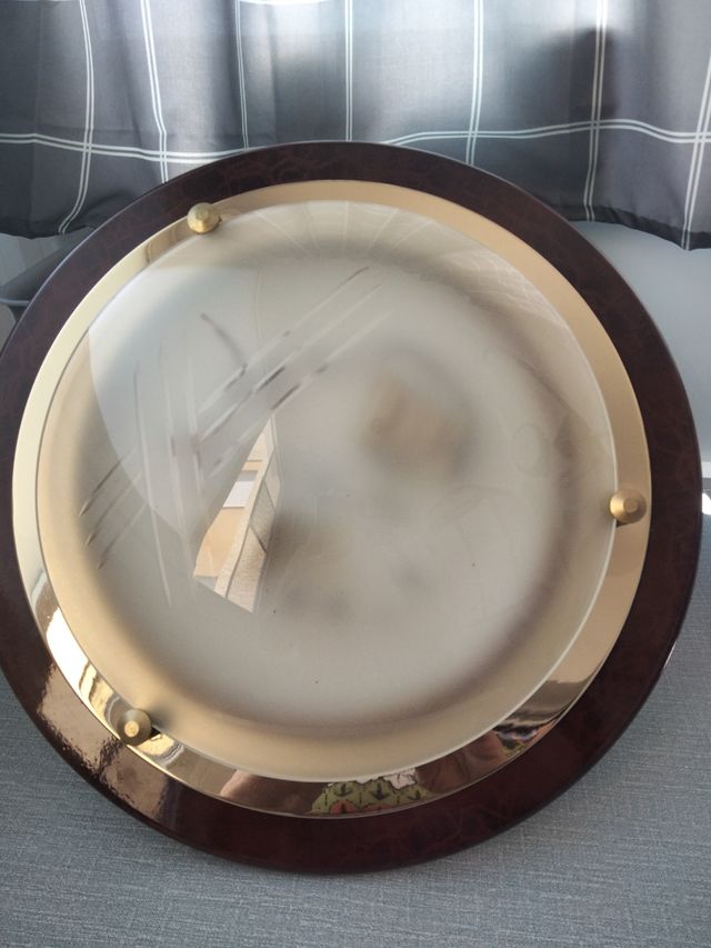 Plafón techo madera y cristal