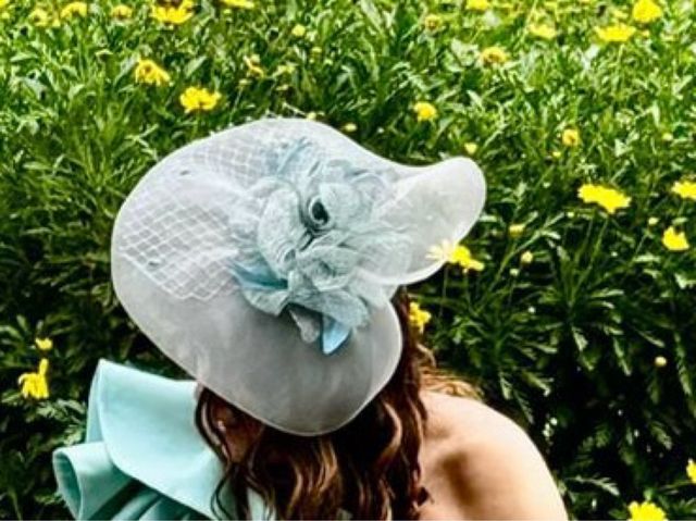 Vestido fiesta Esther Noriega - Teal usado una vez