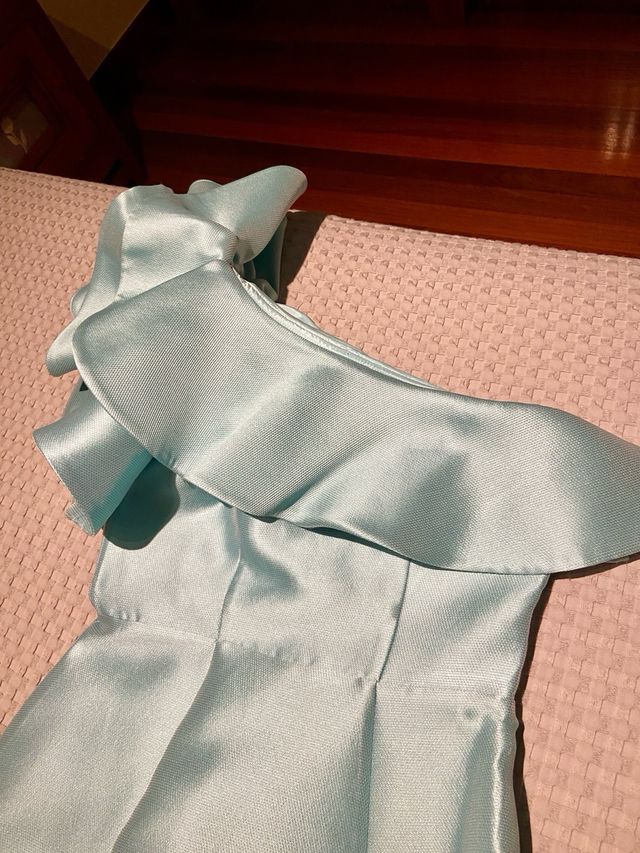 Vestido fiesta Esther Noriega - Teal usado una vez