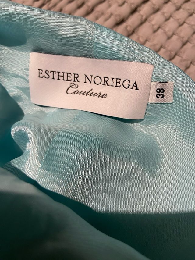 Vestido fiesta Esther Noriega - Teal usado una vez