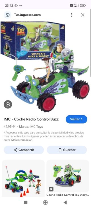 2 Coches RC Buzz Lightyear