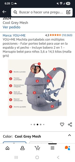 Mochila portabebés YOU+ME