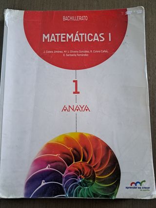 MATEMATICAS 1 BACHILLERATO 