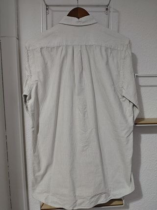 Camisa Scalpers Oxford rayas beige M