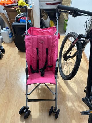 Silla paseo plegable rosa