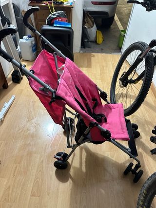 Silla paseo plegable rosa