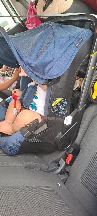 Carrito Bebé tipo Doona Azul Marino