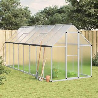 vidaXL Invernadero con marco base aluminio