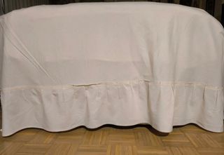 Cubre somier beige 90cm - tela