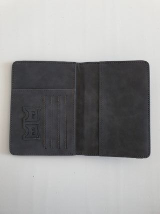 Cartera viaje para pasaporte documentación [Negro]