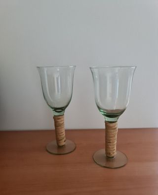 2 Copas cristal - Decoración