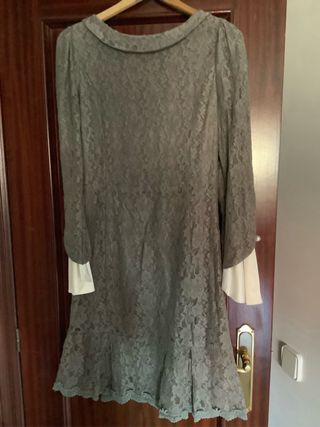 Vestido Soma gris vintage L, 