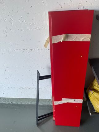 Estantería roja - 2 módulos