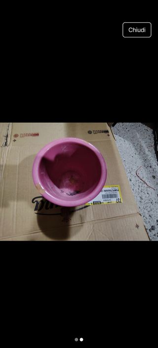 Vaso Fiori Ceramica Rosa