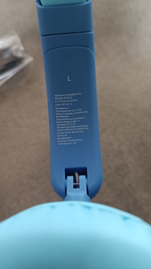 Cuffie Bluetooth iClever Bambini - Azzurre