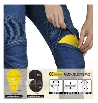 Pantalones moto vaqueros con protecciones