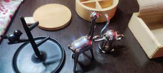 2 Porta anillos animalitos+ 1 plástico y 2 cajitas