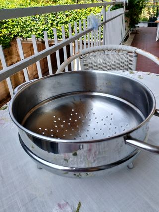 Scolapasta acciaio inox vintage