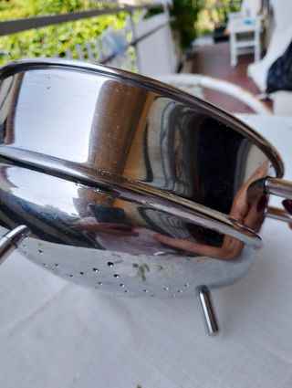 Scolapasta acciaio inox vintage
