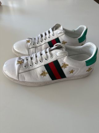 Zapatillas Gucci - Blancas y Verdes