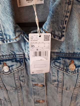 Chaleco vaquero MANGO - Azul - Nuevo