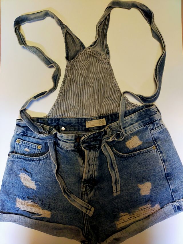 Salopette Shorts H&M blu