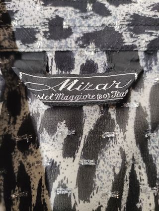 Camicia Leopardo Grigio Nero