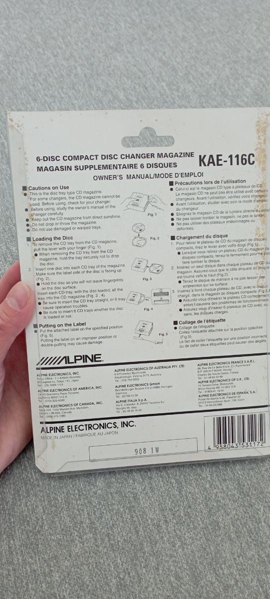 Alpine KAE-116C - Cambiador 6 CDs