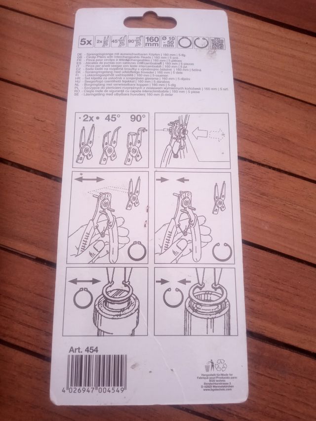 Alicates Circlip 5x - 160 mm