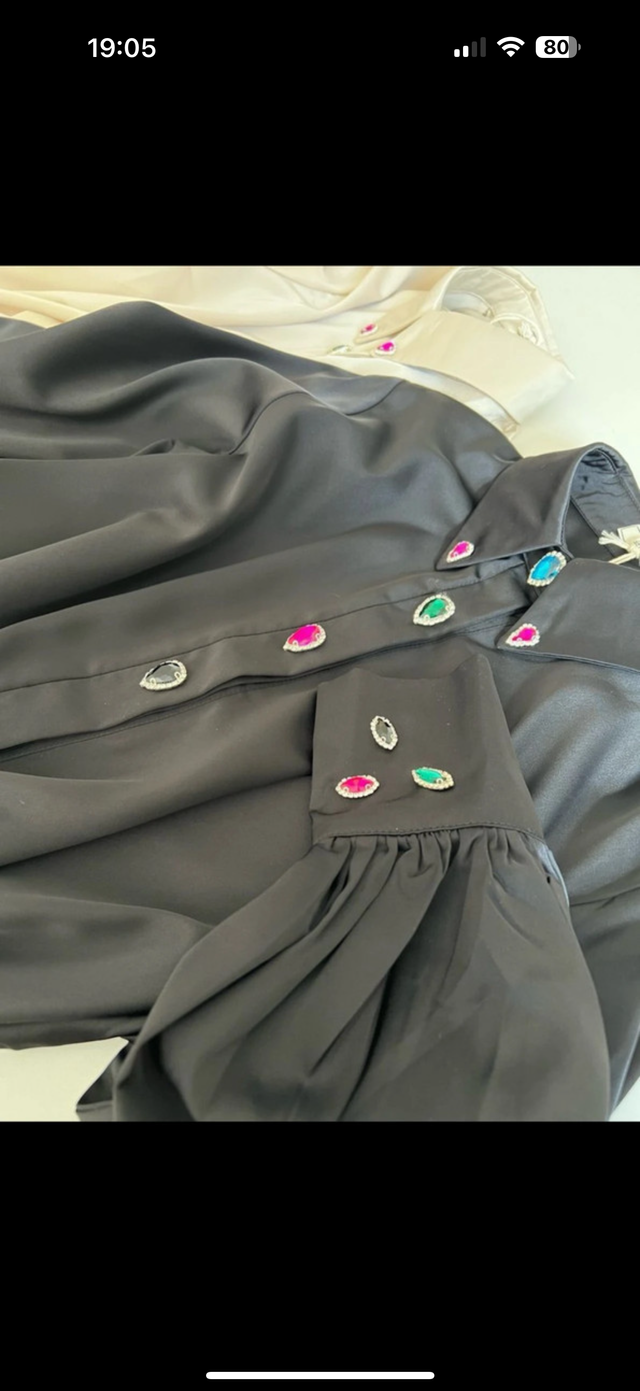 Vestido camisero negro 