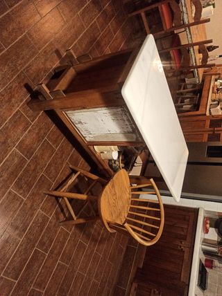 Isla cocina vintage: mueble carpintero