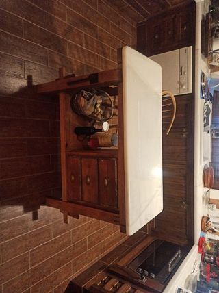 Isla cocina vintage: mueble carpintero