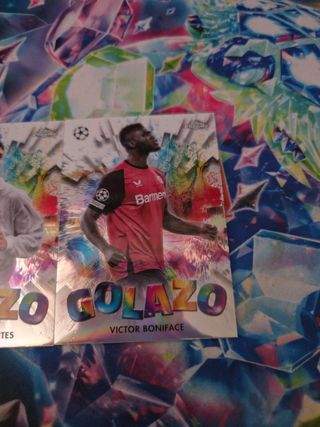 2 Cromos Golazo Morientes & Boniface
