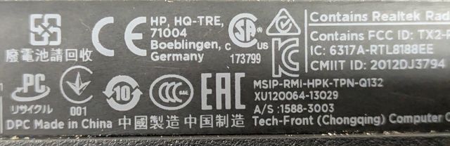 708168-061 tastiera HP Pavilion HP HQ-TRE 71004