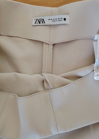 Pantalón Culotte Zara Beige - M