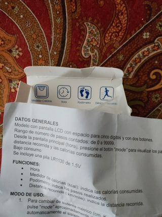 Reloj actividad fitness azul