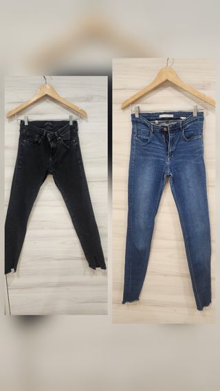 2 pantalones vaqueros Zara