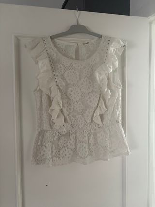 Blusa encaje blanco Socialite