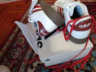 Adidas nuove,scarpa sportive,bianco-rosse