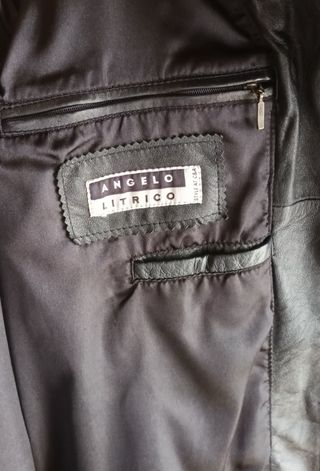 Abrigo Piel Auténtica Negro