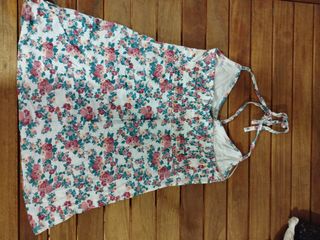 Camiseta-top floral 