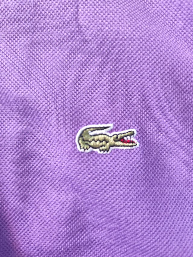 Polo Lacoste Hombre Morado Talla M