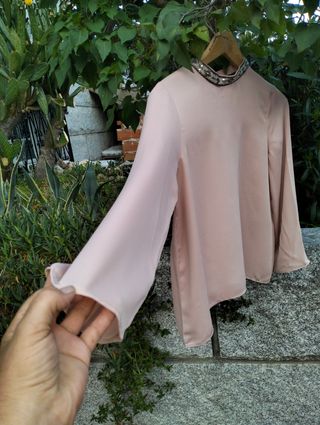Blusa Zara rosa | Talla l