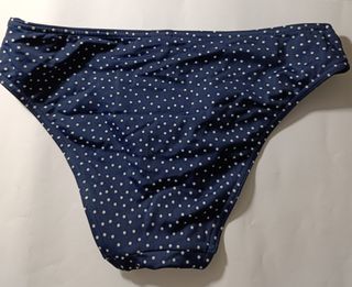 Bikini azul lunares blanco