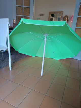 Sombrilla playa verde grande