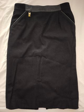 Falda Burberrys vintage negra